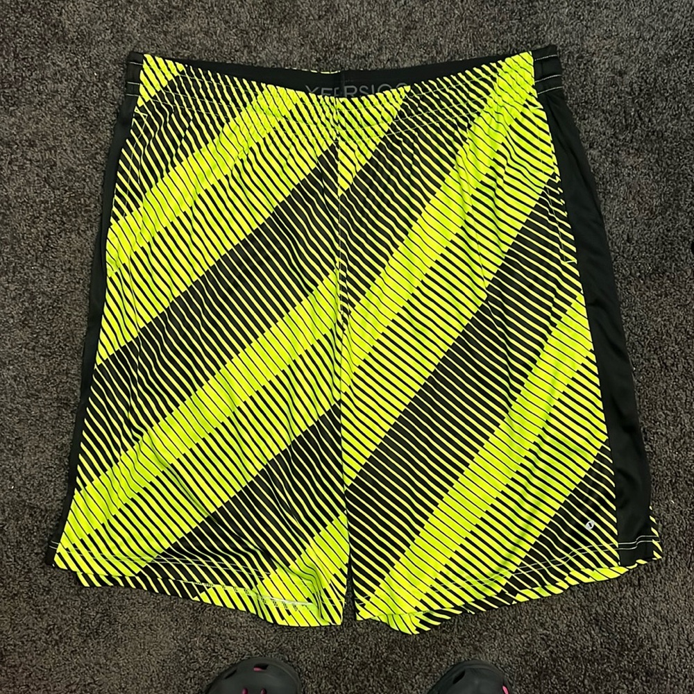Neon Green Basketball Athletic Shorts